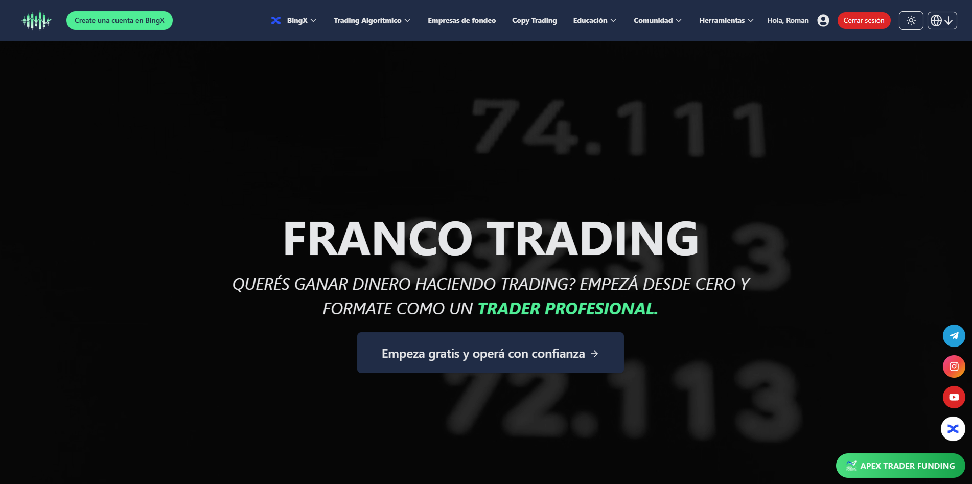 Trading Platform preview